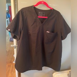 Figs Black women’s scrub top- 3X